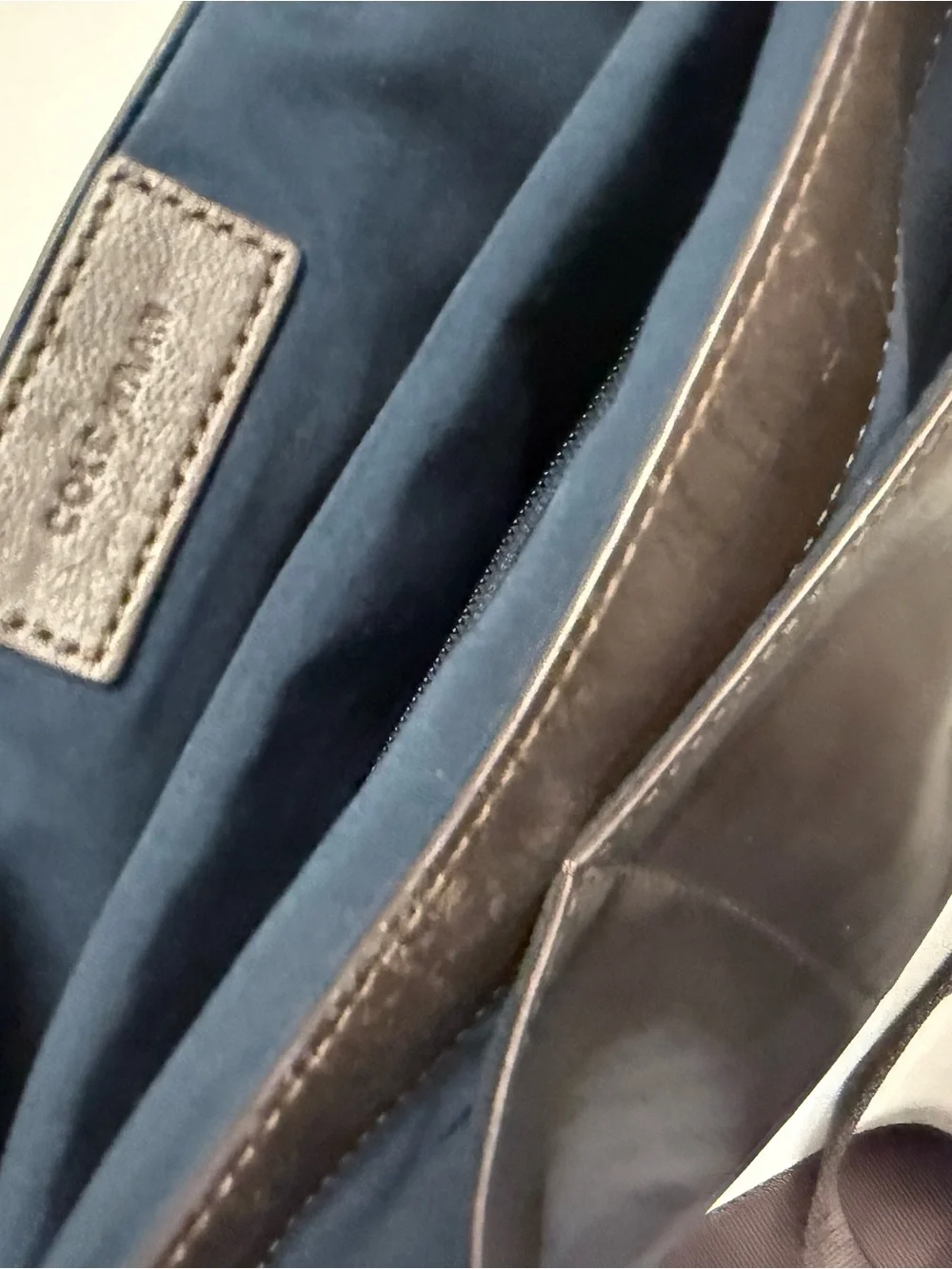Cole Haan Brown Leather Strap Detail Crossbody